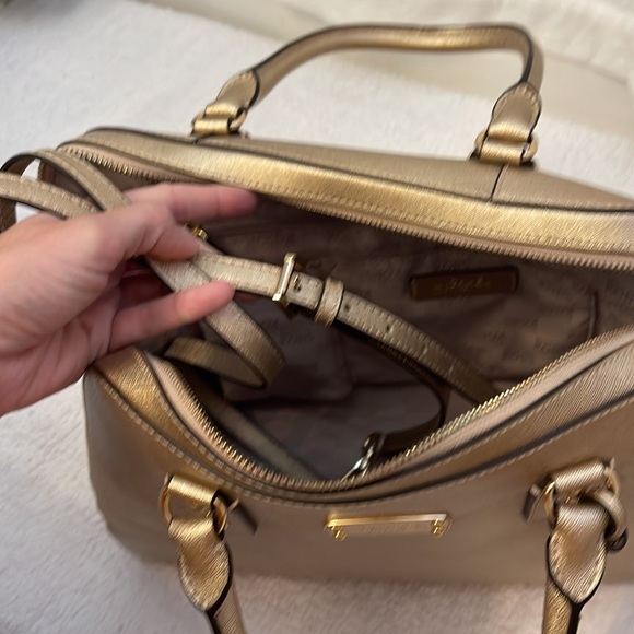 Gold Michael Kors Purse - Picture 5 of 7